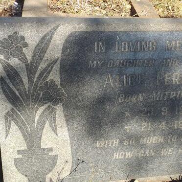 FERGUSON Alice nee MITROVICH 1930-1969 :: WESNER Alice 1954-1984 _2