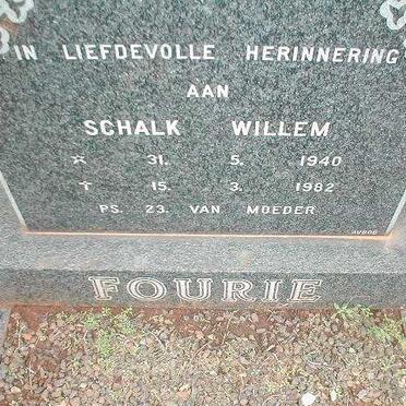 FOURIE Schalk Willem 1940-1982