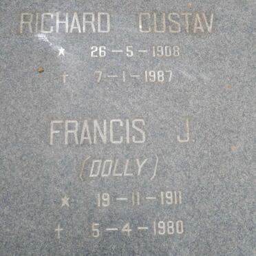 FREDERICKS Richard Gustav 1908-1987 &amp; Francis J. 1911-1980