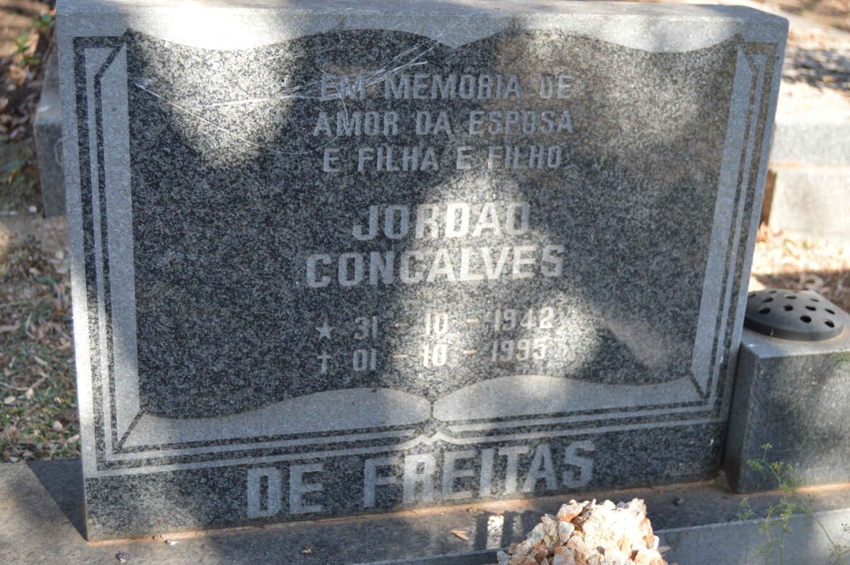 FREITAS Jordao Concalves, de 1942-1995