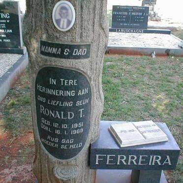 FERREIRA Ronald T. 1951-1969