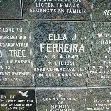 FERREIRA Ella J. 1947-1991