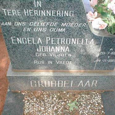 GROBBELAAR Engela Petronella Johanna nee VILJOEN 1892-1966