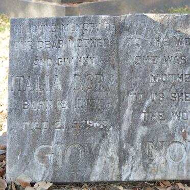 GIOVANNONI Italia Dora 1911-1983