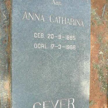 GEYER Anna Catharina 1895-1966