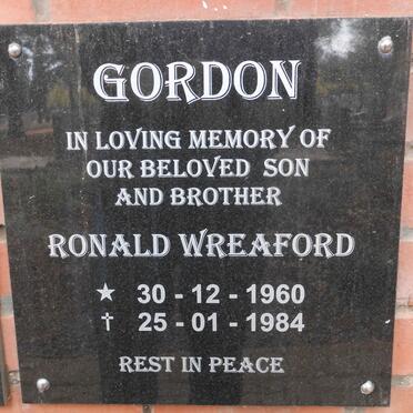 GORDON Ronald Wreaford 1960-1984