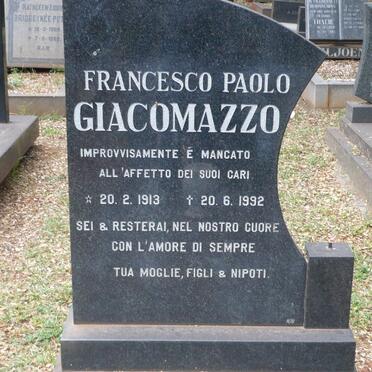 GIACOMAZZO Francesco Paolo 1913-1992
