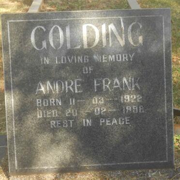 GOLDING Andre Frank 1922-1998