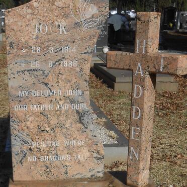 HADDEN Jock 1914-1988