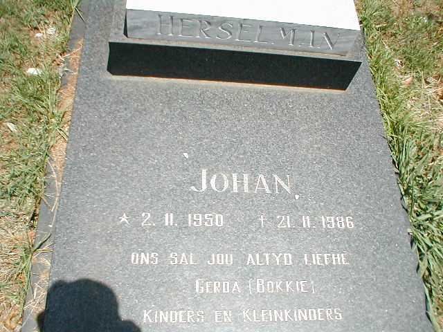 HERSELMAN Johan 1950-1986
