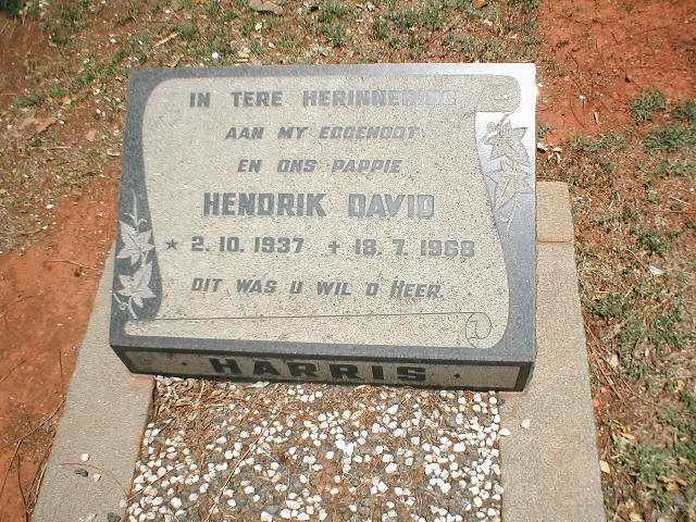 HARRIS Hendrik David 1937-1968