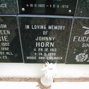 HORN Johnny 1913-1990