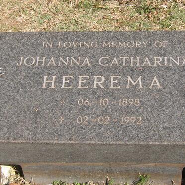 HEEREMA Johanna Catharina 1898-1992
