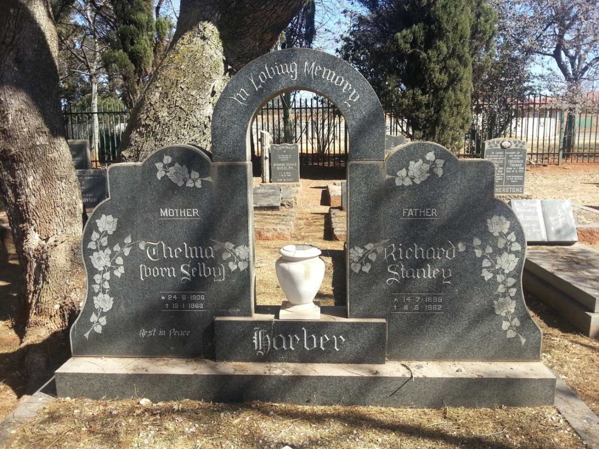 HARBER Richard Stanley 1899-1982 &amp; Thelma SELBY 1906-1963