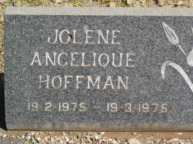HOFFMAN Jolene Angelique 1975-1975