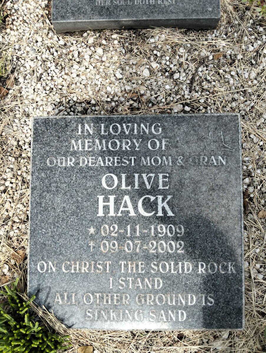 HACK Olive 1909-2002 