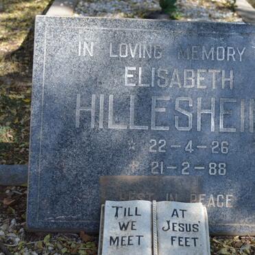 HILLESHEIM Elisabeth 1926-1988