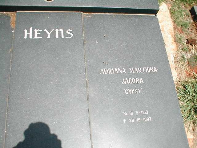 HEYNS Adriana Marthina Jacoba 1913-1987