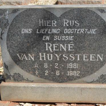 HUYSSTEEN Rene, van 1981-1982