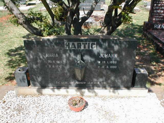 HARTIG Johann 1896-1990 &amp; Maria 1903-1970