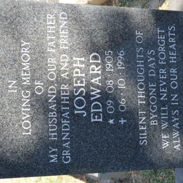 HOLDER Joseph Edward 1905-1996