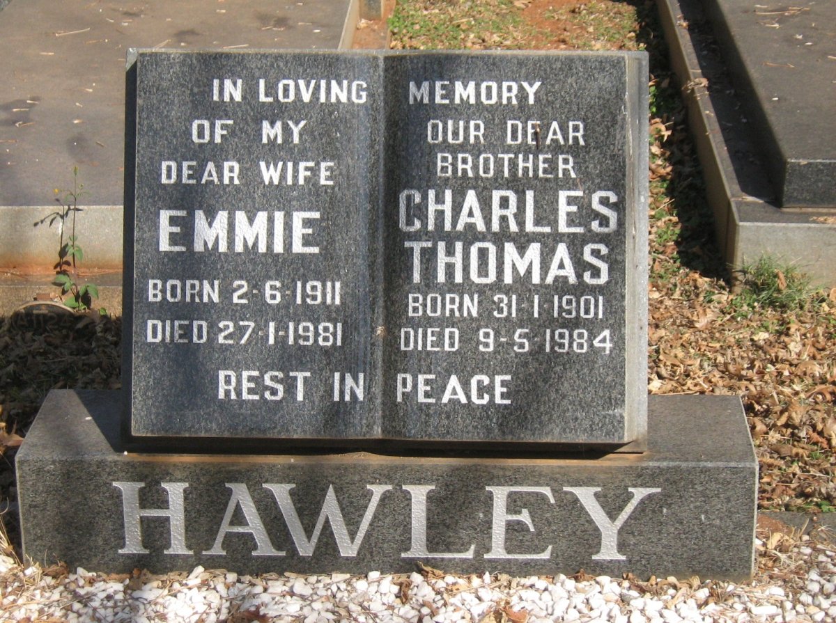 HAWLEY Charles Thomas 1901-1984 &amp; Emmie 1911-1981