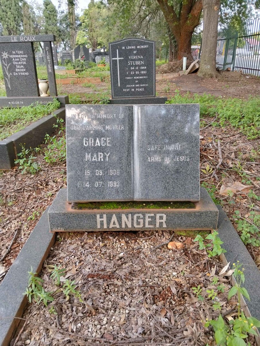 HANGER Grace Mary 1906-1993