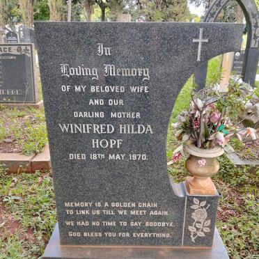HOPF Winifred Hilda -1970
