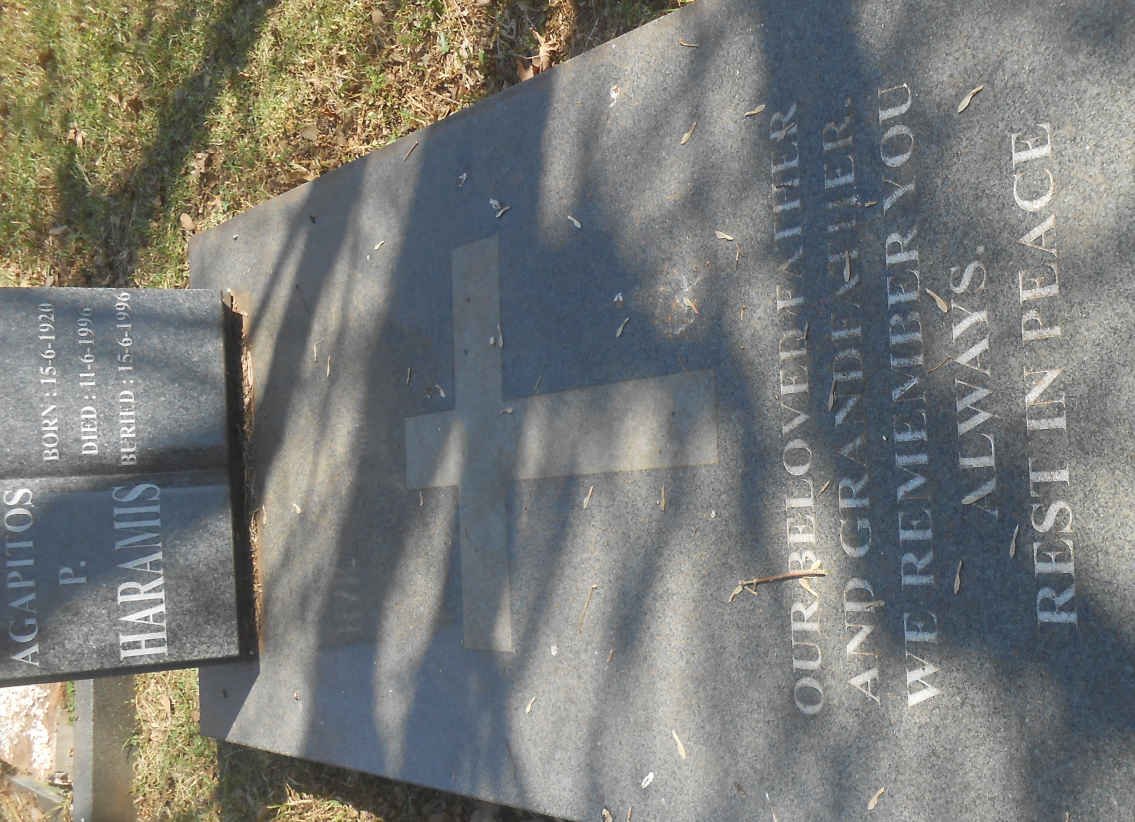 HARAMIS Agapitos P. 1920-1996