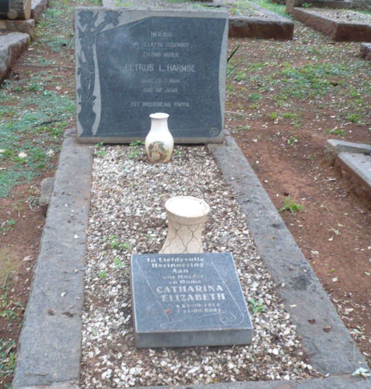 HARMSE Petrus L. -1954 &amp; Catharina Elizabeth 1914-2004