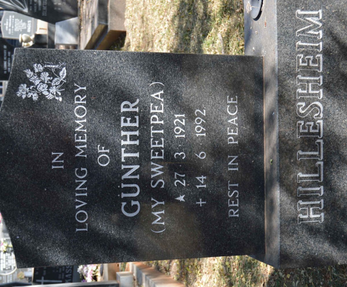 HILLESHEIM Gunther 1921-1992
