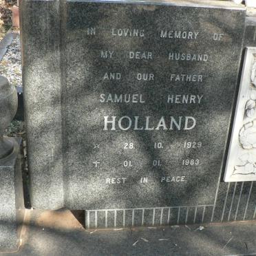 HOLLAND Samuel Henry 1929-1983