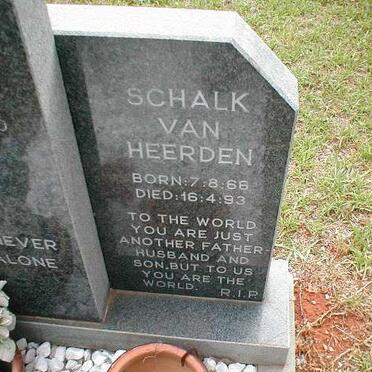 HEERDEN Schalk, van 1966-1993