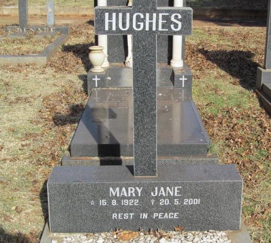 HUGHES Mary Jane 1922-2001
