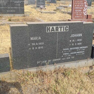 HARTIG Johann 1896-1990 & Maria 1903-1970 :: HARTIG Siegfried Werner 1937-2015 :: HARTIG Hagen Werner 1965-2004