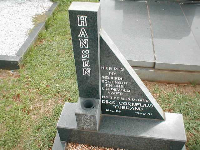 HANSEN Dirk Cornelius Ysbrand 1928-1991