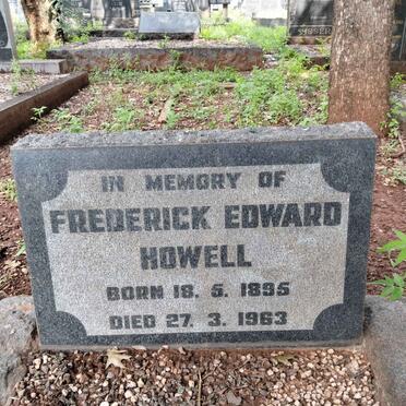 HOWELL Frederick Edward 1895-1963