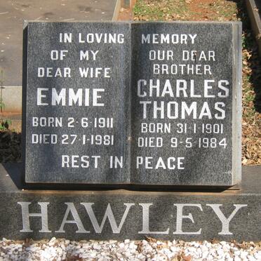 HAWLEY Charles Thomas 1901-1984 &amp; Emmie 1911-1981