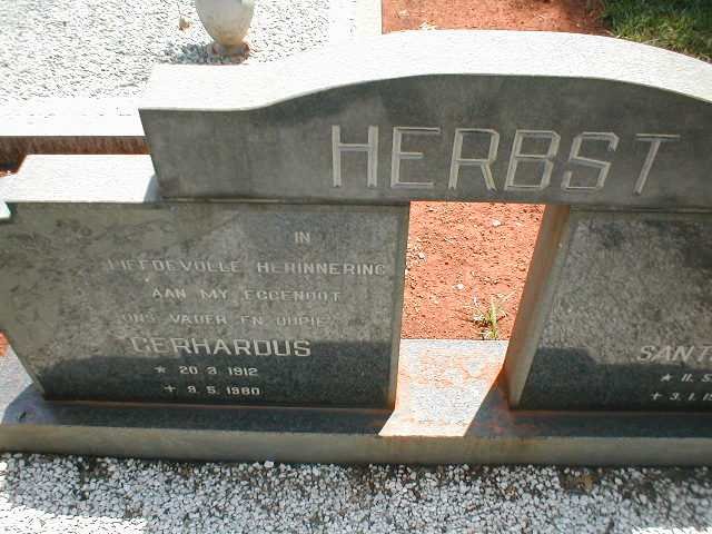HERBST Gerhardus 1912-1980