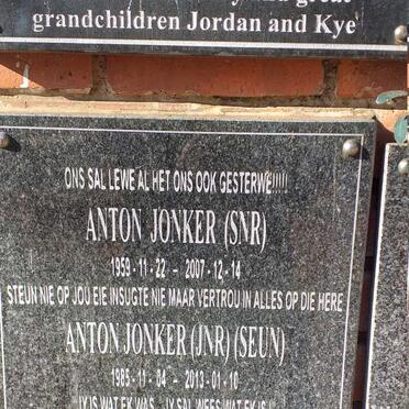 JONKER Anton 1959-2007 :: JONKER Anton 1985-2013