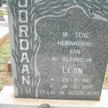 JORDAAN Leon 1967-1987