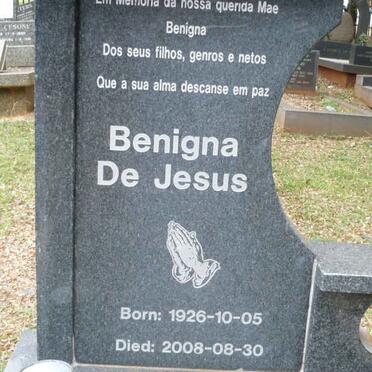 JESUS Benigna, de 1926-2008