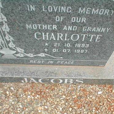 JACOBS Charlotte 1893-1987