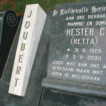 JOUBERT Nicholas J.F. 1924-1987 & Hester C. 1929-2000 _2