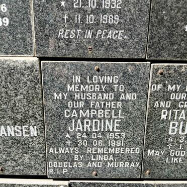 JARDINE Campbell 1953-1991