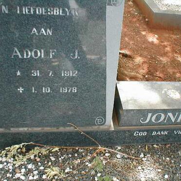 JONKER Adolf J. 1912-1978