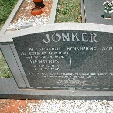 JONKER Hendrik 1914-1986
