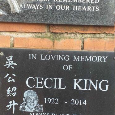 KING Cecil 1922-2014
