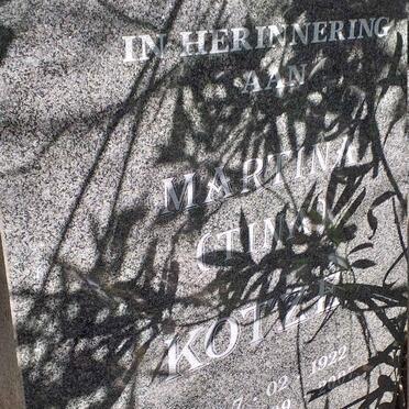 KOTZE Martina 1922-2007