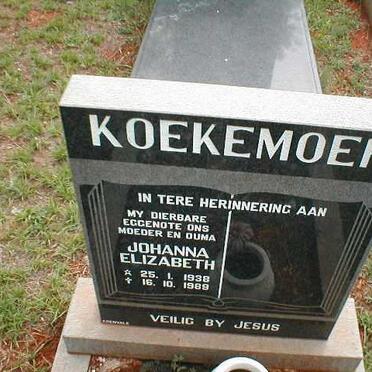 KOEKEMOER Johanna Elizabeth 1938-1989
